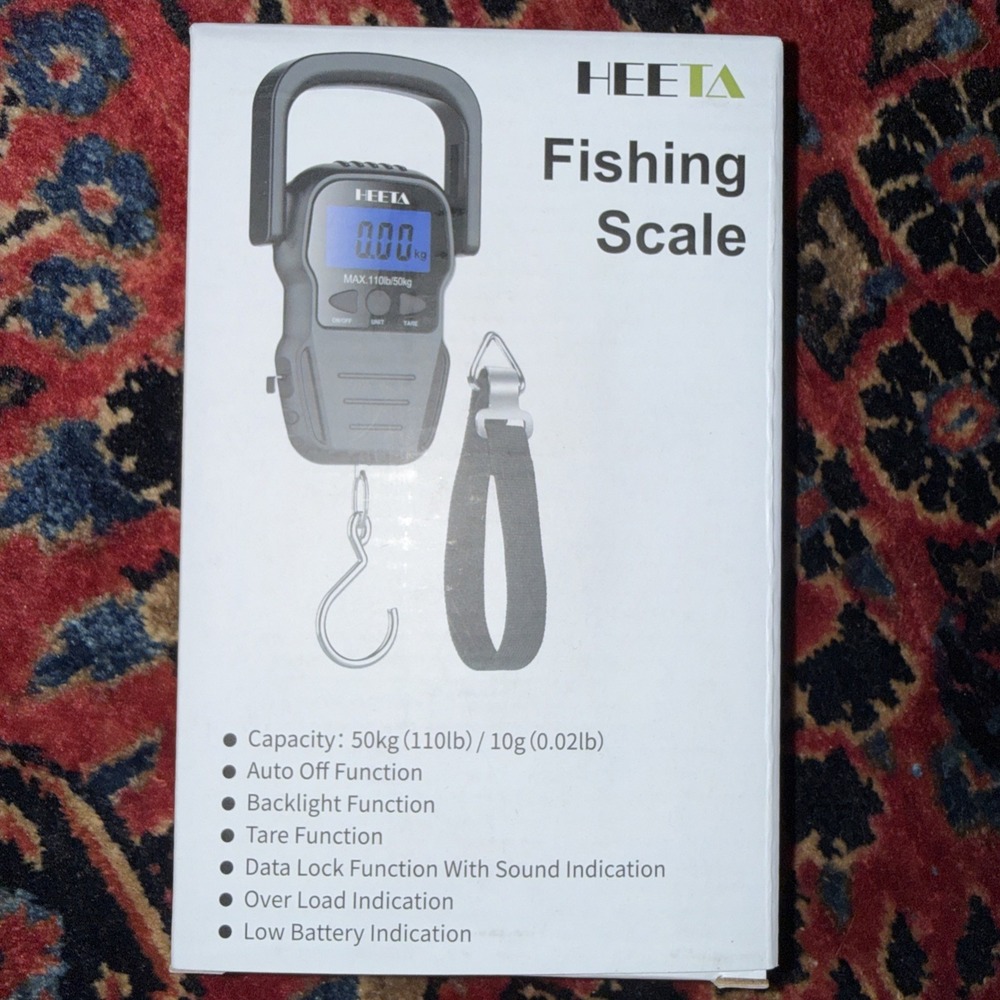 HEETA Fish Scale with Backlit LCD‎ Display 110 Lb Brand New In Box
